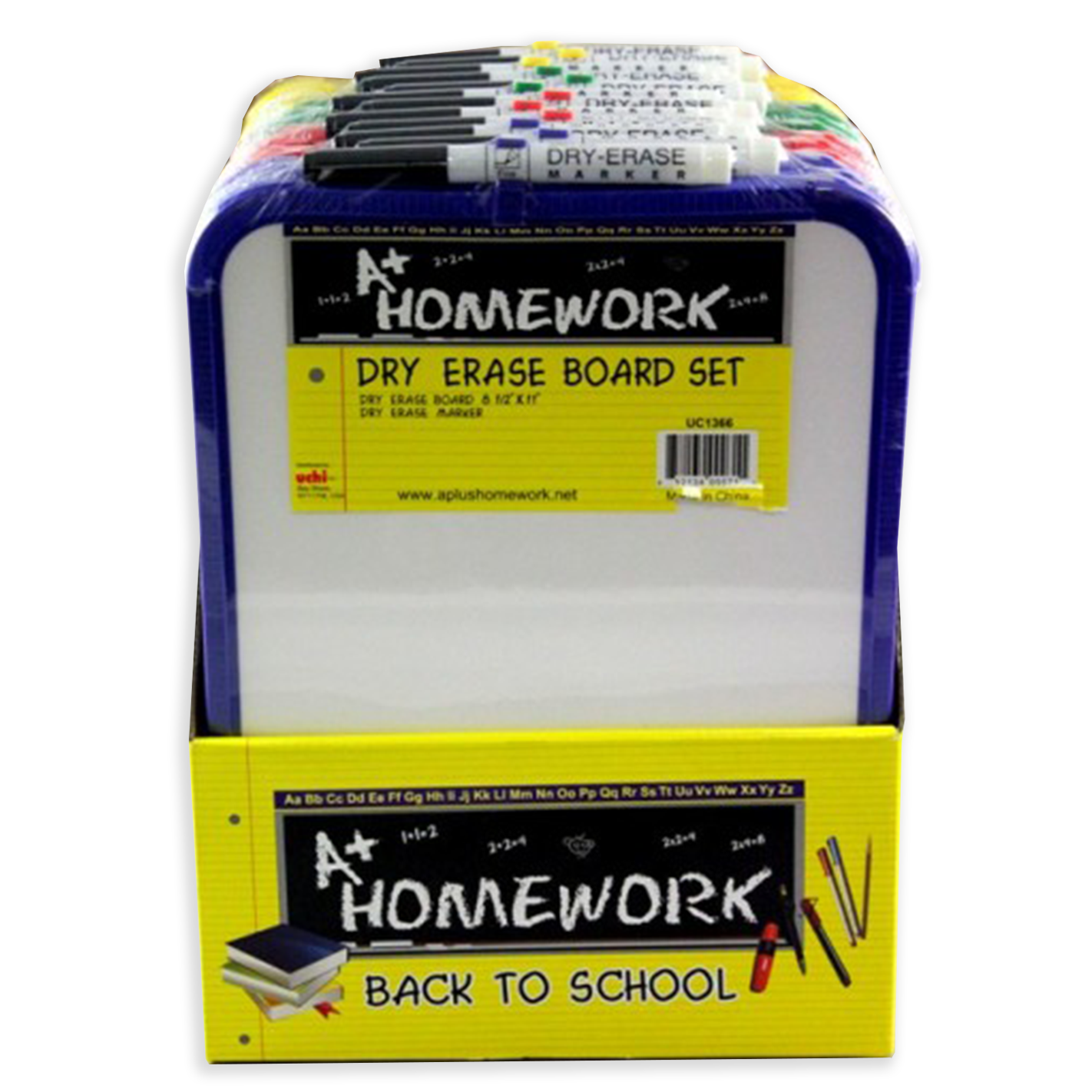A Plus Homework • Set de pizarra blanca y marcador (8.5" X 11")